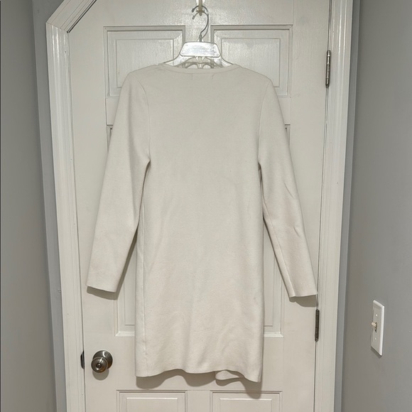 Anrabess Stylish White Long Cardigan - Picture 6 of 6